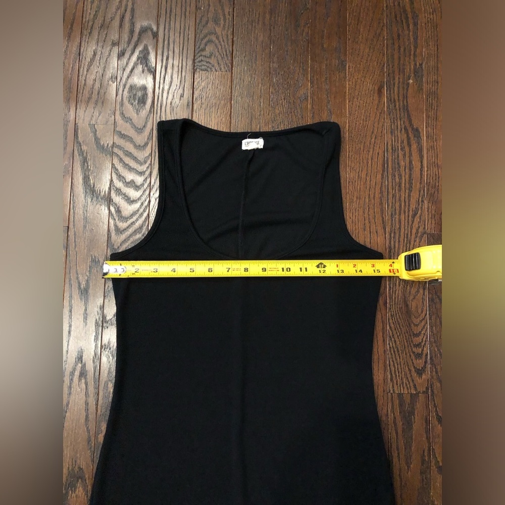 L'AGENCE Women's S Ivanna Midi Tank Bodycon Scoop Neckline Dress in Black - EUC! - Picture 5 of 13